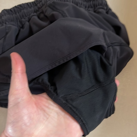 Lululemon black hotty hot shorts. Excellent used condition - Picture 7 of 8